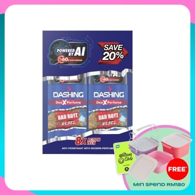 DASHING Bad Boyz Deodorant Roll On Rebel 50ml x 2