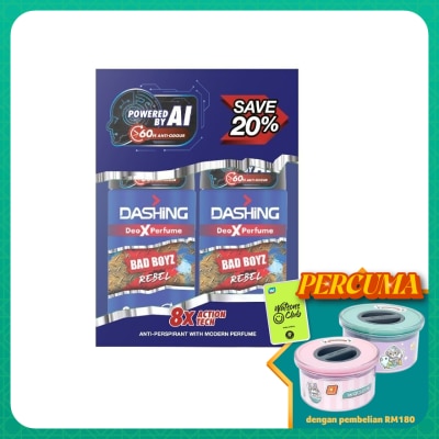 DASHING Bad Boyz Deodorant Roll On Rebel 50ml x 2