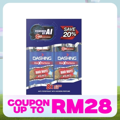 DASHING Bad Boyz Deodorant Roll On Rebel 50ml x 2