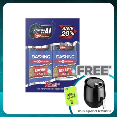 DASHING Bad Boyz Deodorant Roll On Rebel 50ml x 2