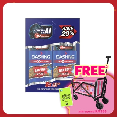 DASHING Bad Boyz Deodorant Roll On Rebel 50ml x 2