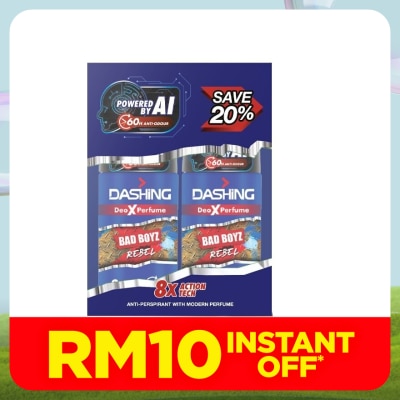 DASHING Bad Boyz Deodorant Roll On Rebel 50ml x 2