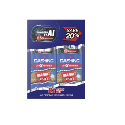 DASHING - Bad Boyz Deodorant Roll On Rebel 50ml x 2