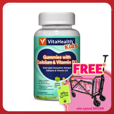 VITAHEALTH Kids Gummies With Calcium & Vitamin D3 60s