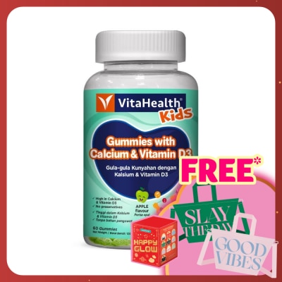 VITAHEALTH Kids Gummies With Calcium & Vitamin D3 60s