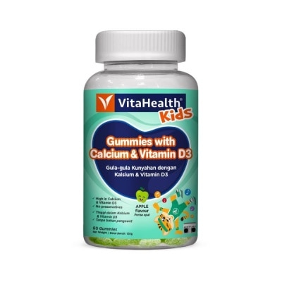 VITAHEALTH Kids Gummies With Calcium & Vitamin D3 60s