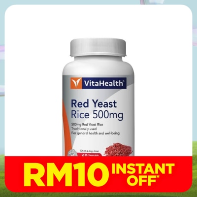 VITAHEALTH Red Yeast Rice 500Mg Vege 60s