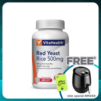 VITAHEALTH Red Yeast Rice 500Mg Vege 60s