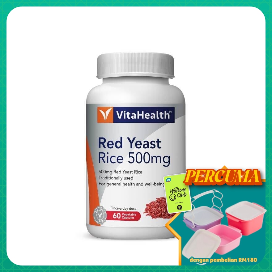 Red Yeast Rice 500Mg Vege 60s