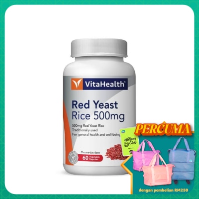 VITAHEALTH Red Yeast Rice 500Mg Vege 60s
