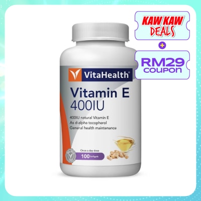 VITAHEALTH Vitamin E 400IU 100s