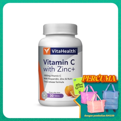 VITAHEALTH Vitamin C With Zinc+ 30s