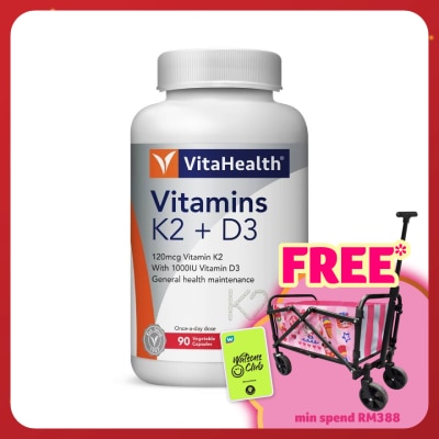 VITAHEALTH Vitamins K2 + D3 90s