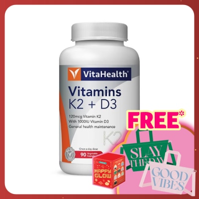 VITAHEALTH Vitamins K2 + D3 90s
