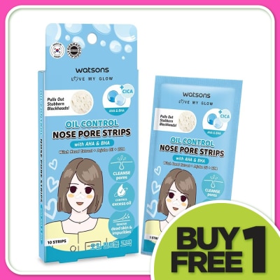 WATSONS Oil Control Nose Pore Strips With AHA & BHA 10S