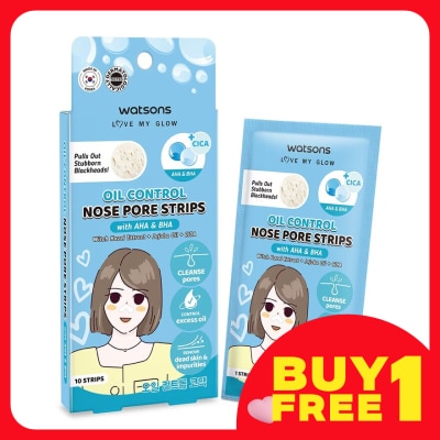 WATSONS Oil Control Nose Pore Strips With AHA & BHA 10S