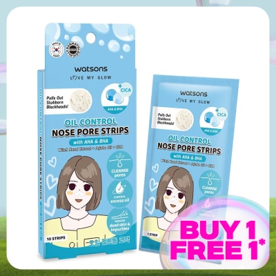 WATSONS Oil Control Nose Pore Strips With AHA & BHA 10S