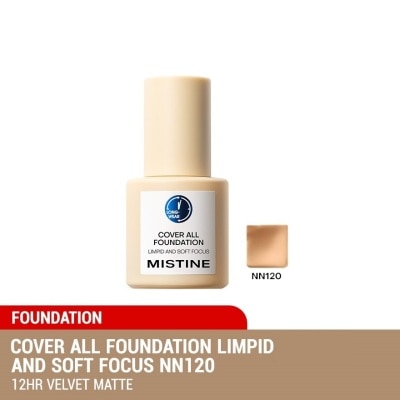 MISTINE Cover All Foundation Limpid And Soft Focus NN120