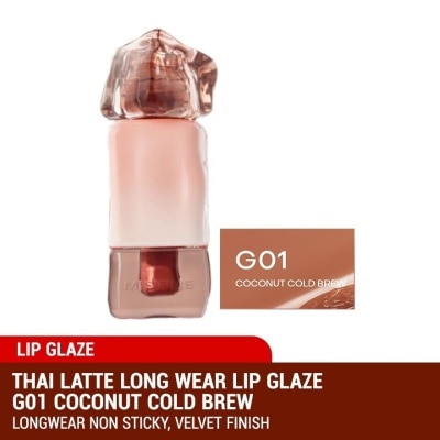 MISTINE Thai Latte Long Wear Lip Glaze G01 Coconut Cold Brew