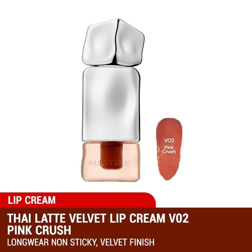 Thai Latte Velvet Lip Cream V02 Pink Crush