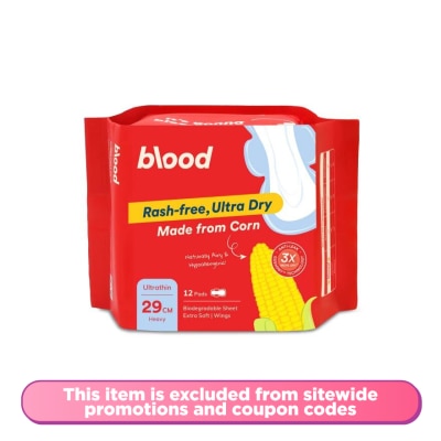 BLOOD Ultrathin Corn Pad Heavy Wings 29cm 12s