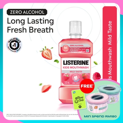 LISTERINE Kids Mouthwash Berry Shield 250ml