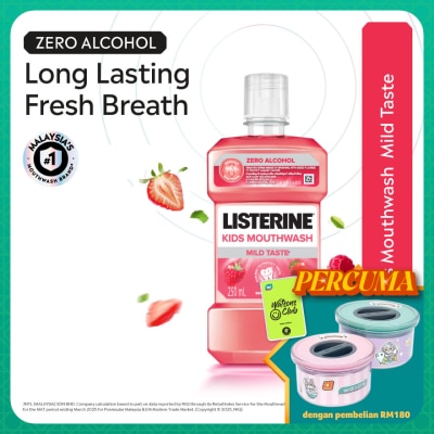 LISTERINE Kids Mouthwash Berry Shield 250ml