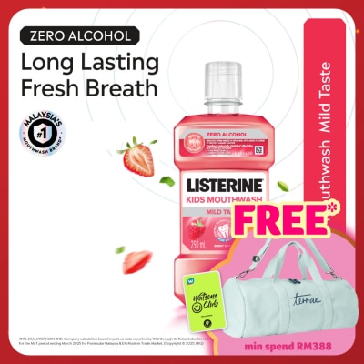 LISTERINE Kids Mouthwash Berry Shield 250ml