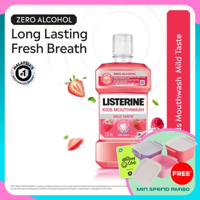 LISTERINE Kids Mouthwash Berry Shield 250ml