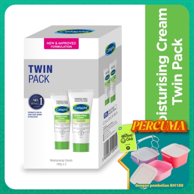 CETAPHIL - Moisturizing Cream For Face & Body 100g X 2