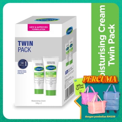 CETAPHIL Moisturizing Cream For Face & Body 100g X 2