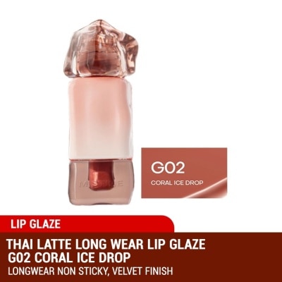 MISTINE Thai Latte Long Wear Lip Glaze G02 Coral Ice Drop