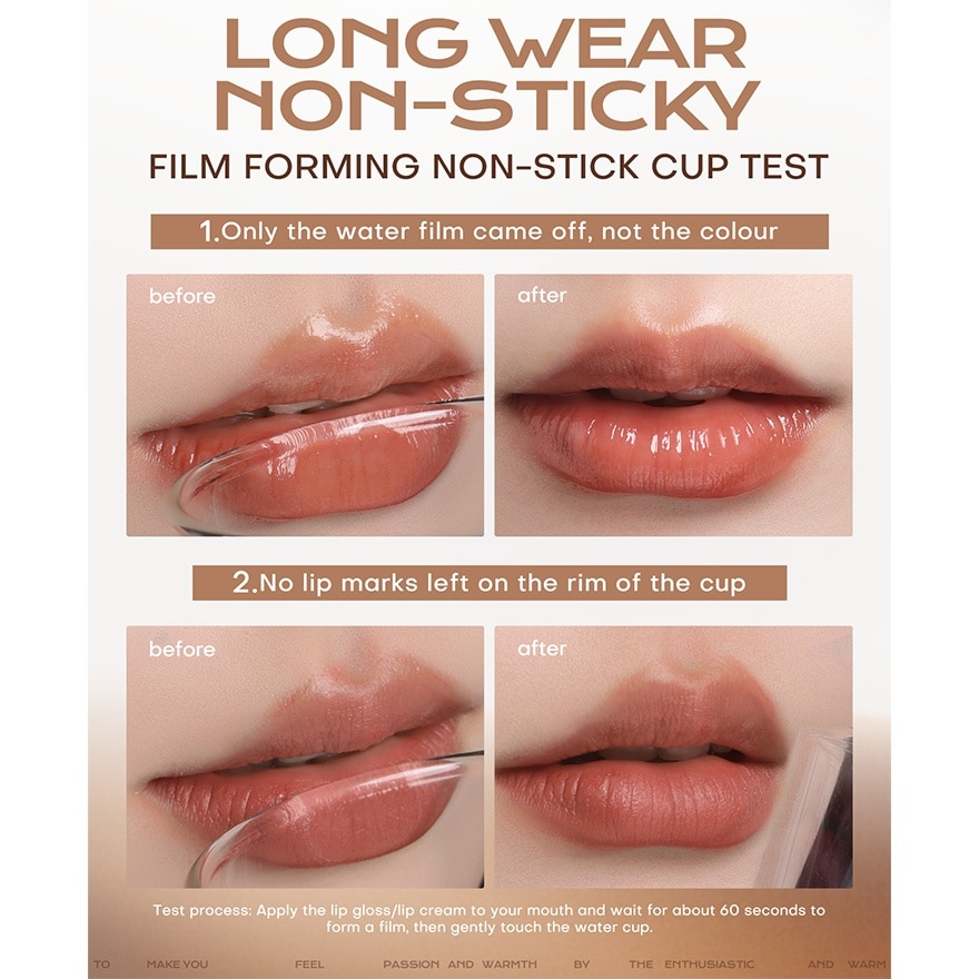 Thai Latte Long Wear Lip Glaze G02 Coral Ice Drop