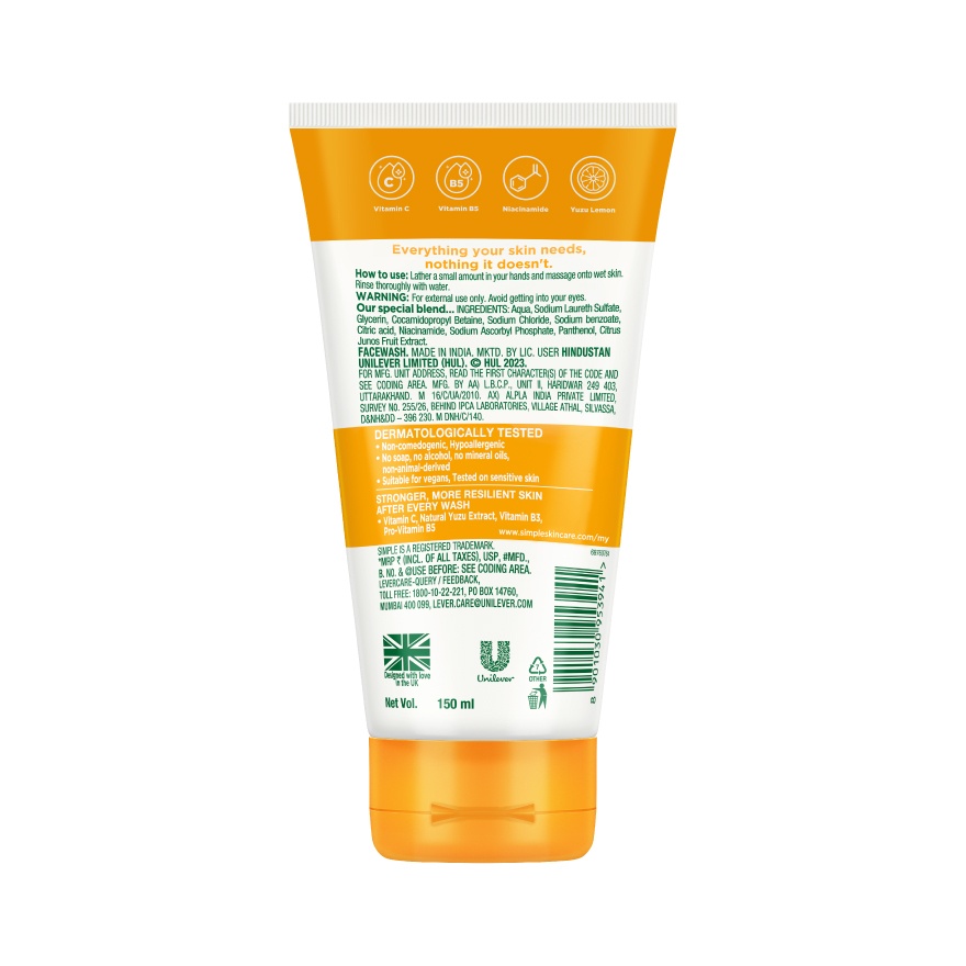 Vitamin C Glow Facial Wash 150ml image