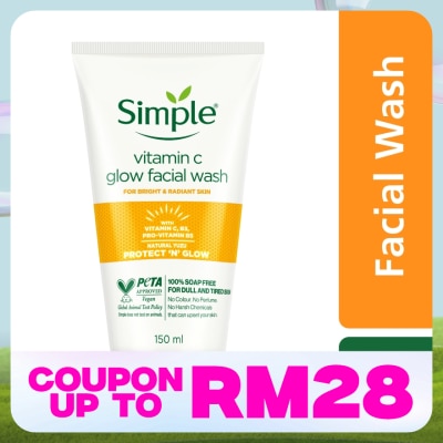 SIMPLE Vitamin C Glow Facial Wash 150ml