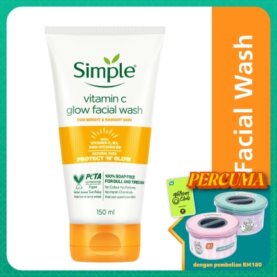 SIMPLE Vitamin C Glow Facial Wash 150ml