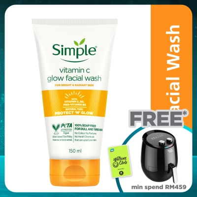 SIMPLE Vitamin C Glow Facial Wash 150ml