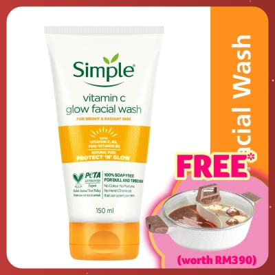 SIMPLE Vitamin C Glow Facial Wash 150ml