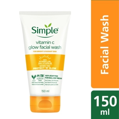 SIMPLE Vitamin C Glow Facial Wash 150ml