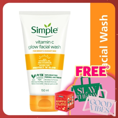 SIMPLE Vitamin C Glow Facial Wash 150ml
