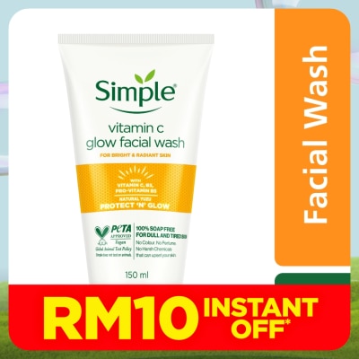 SIMPLE Vitamin C Glow Facial Wash 150ml