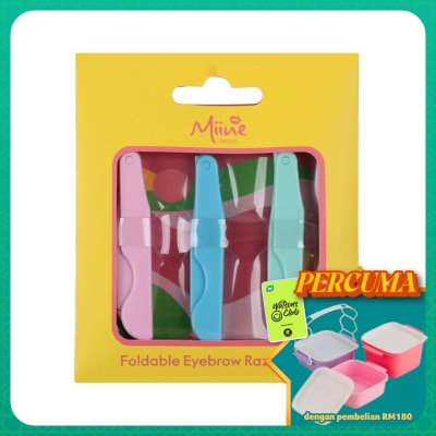 MIINE - Fold Eye Brow Razor 3s