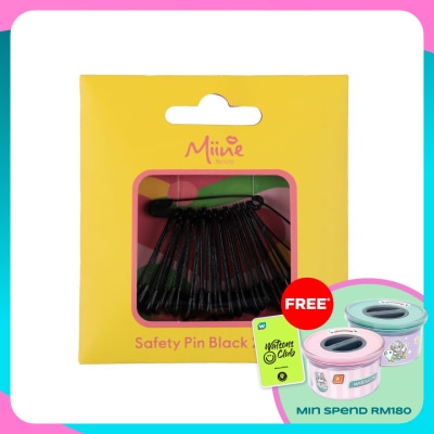MIINE Safety Pin Black 24s