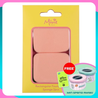 MIINE Rectangle Foundation Sponge 2s