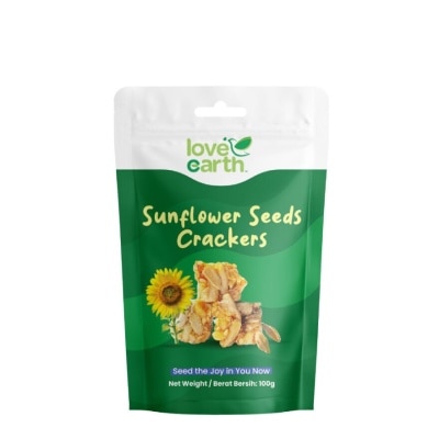 LOVE EARTH Sunflower Seed Crackers 100g