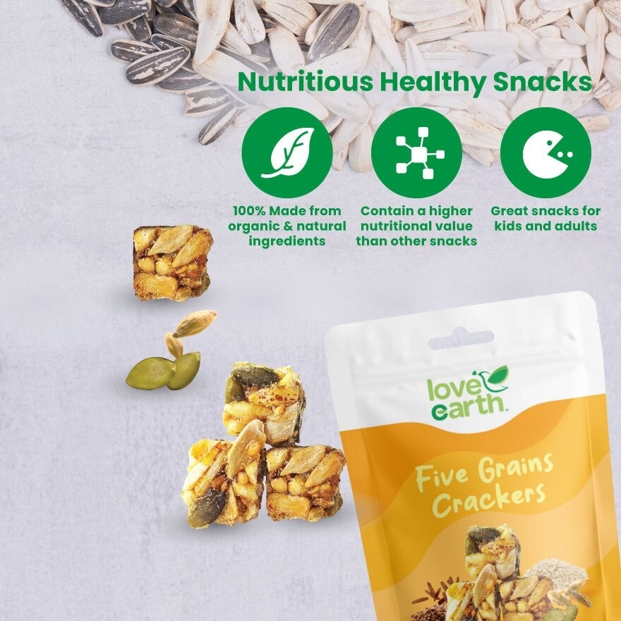Five Grains Crackers 100g