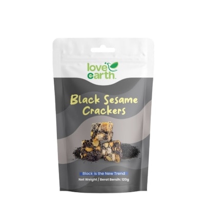 LOVE EARTH Black Sesame Crackers 120g