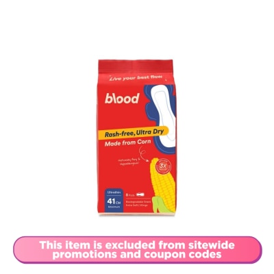 BLOOD Ultrathin Corn Pad Wings 41cm 8s