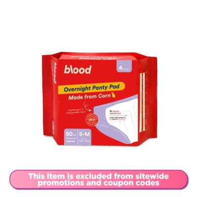 BLOOD - Overnight Panty Pad S-M 4s