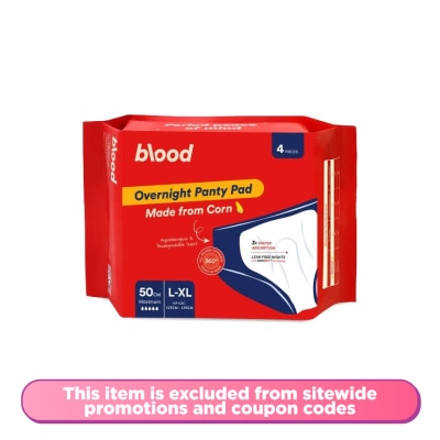 BLOOD Overnight Panty Pad L-XL 4s